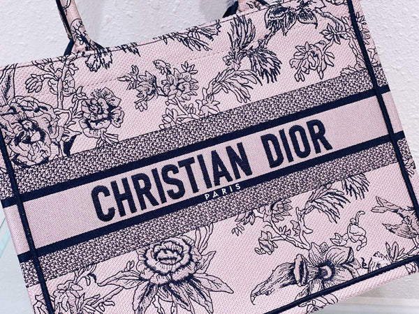 Medium CD Book Tote 36cm Jardin Botanique Pink