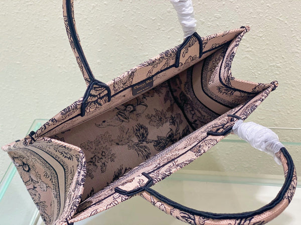 Medium CD Book Tote 36cm Jardin Botanique Pink