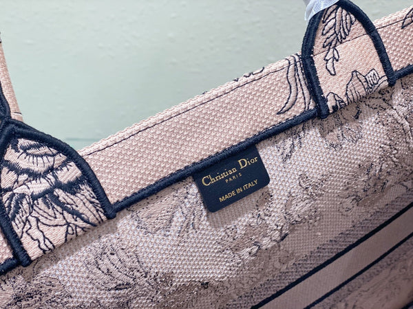 Large CD Book Tote 42cm Jardin Botanique Pink