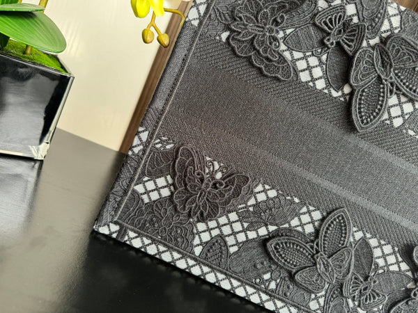 Medium CD Book Tote 36cm Butterfly Zodiac Black