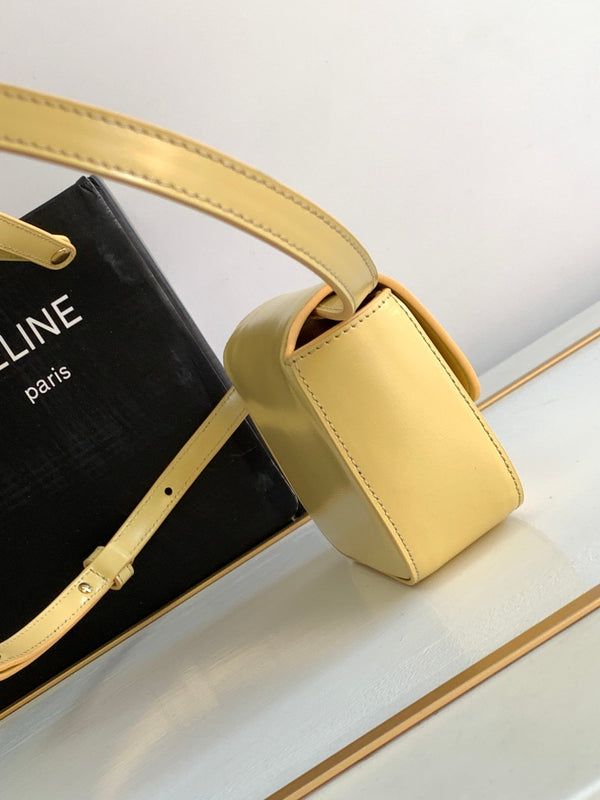 TEEN TRIOMPHE 11CM PELLE DI VITELLO GIALLA