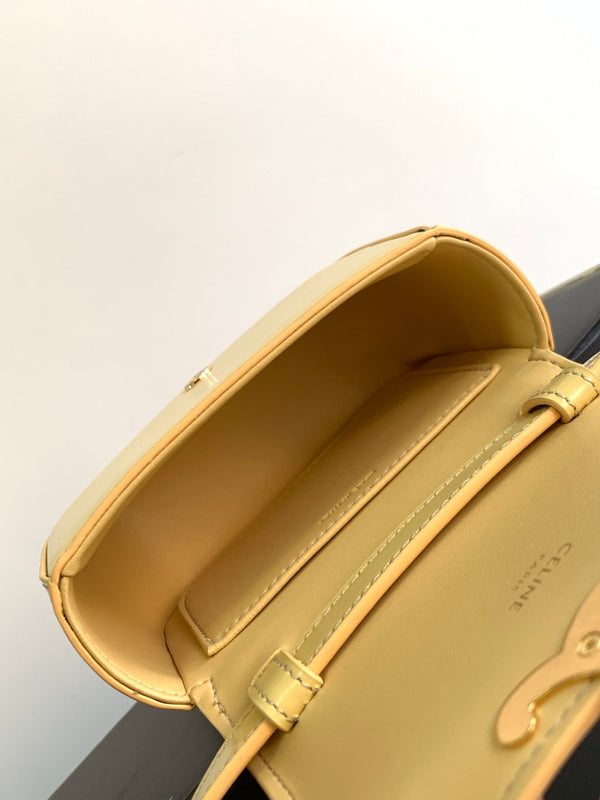 TEEN TRIOMPHE 11CM PELLE DI VITELLO GIALLA