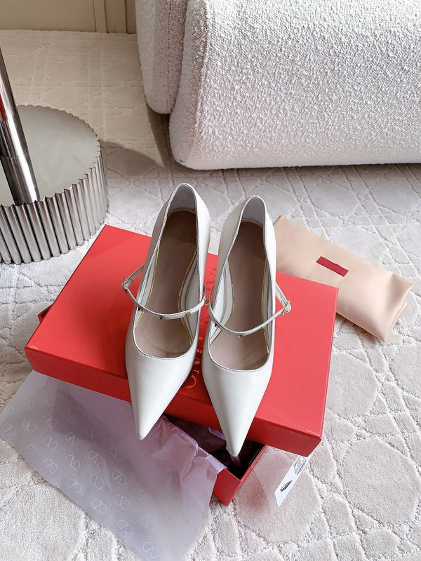 Décolleté Rockstud Straps 90mm Bianco