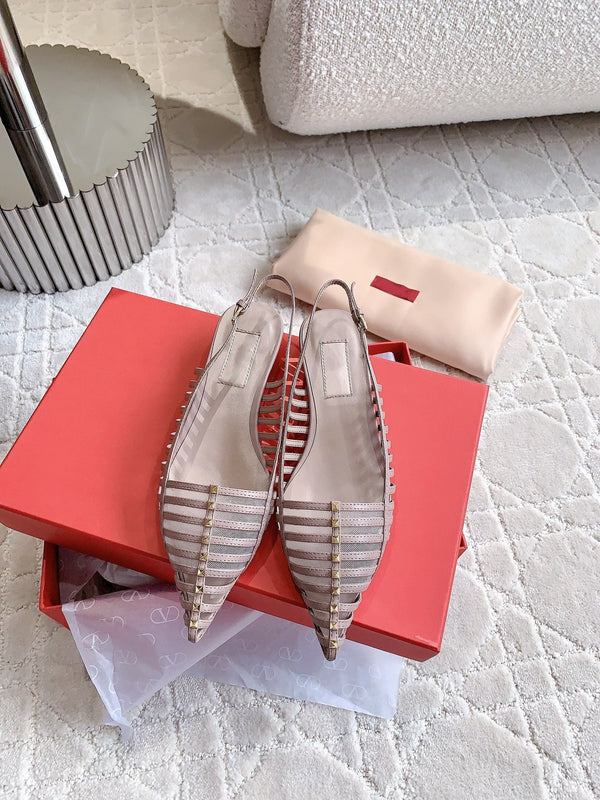 Mesh Slingback Ballerina Rose Cannelle