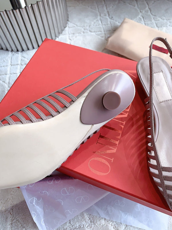 Mesh Slingback Ballerina Rose Cannelle