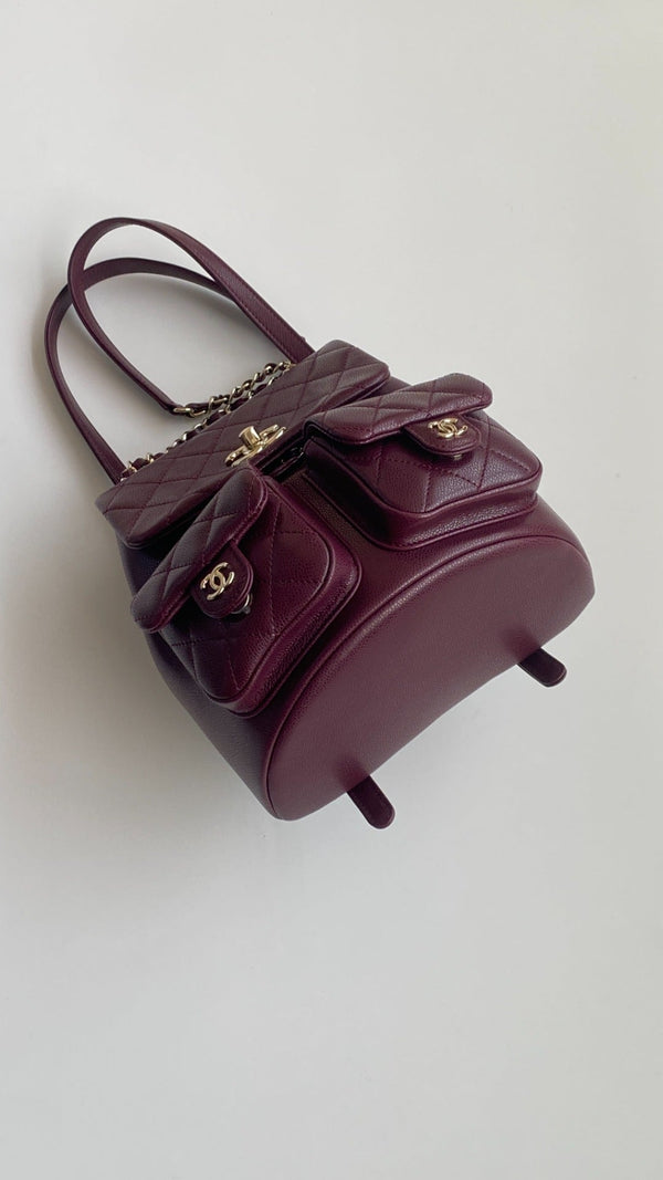 CC large backpack 20 burgundy lambskin