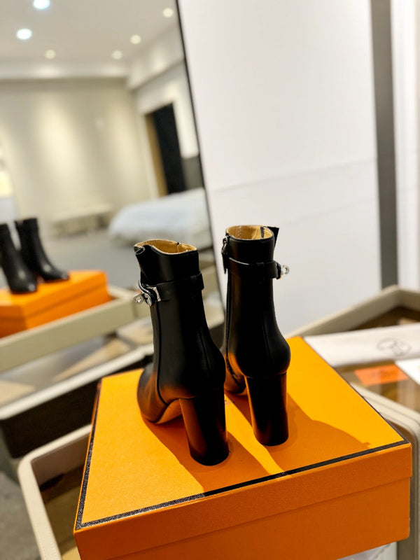 HM Saint Germain Ankle Boot 85mm Black Cowhide 961647