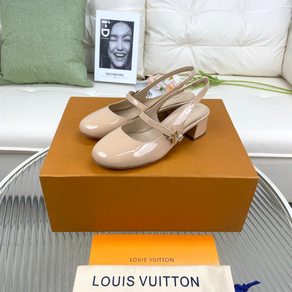 LV Slingback Beige Pelle di Agnello
