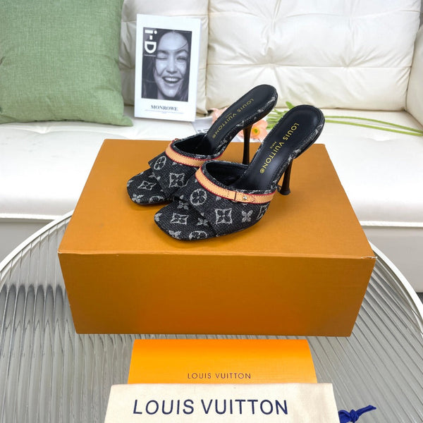 LV Neo Revival 85mm Black Monogram Calfskin