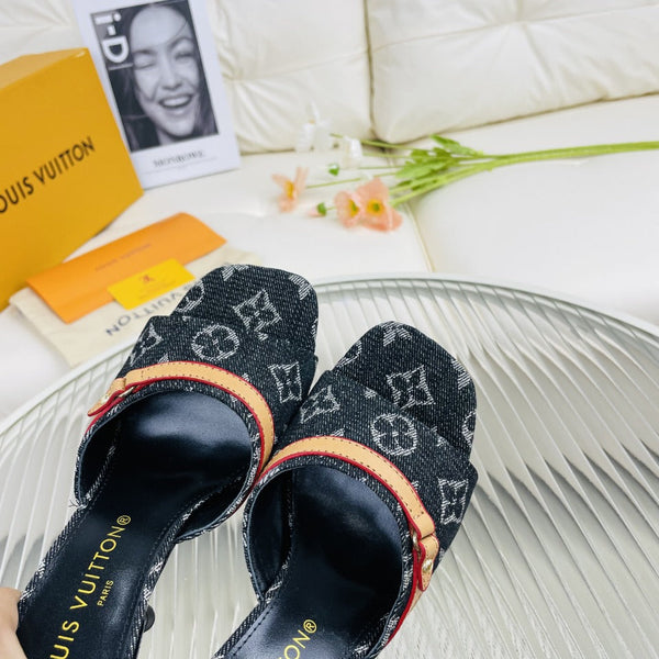 LV Neo Revival 85mm Black Monogram Calfskin