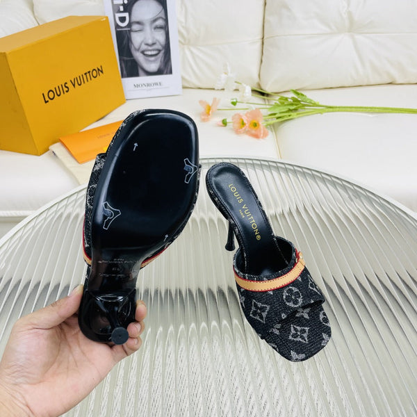 LV Neo Revival 85mm Black Monogram Calfskin