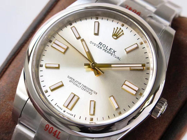 OYSTER PERPETUAL 41 STAINLESS STEEL GOLD GREY DIAL