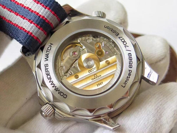 SEAMASTER COMMANDER WHITE DIAL TEXTILE STRAP