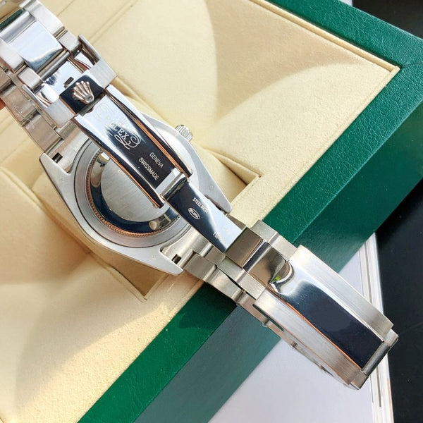 DATEJUST 41 SMOOTH BEZEL STAINLESS STEEL DIAMOND NUMERALS