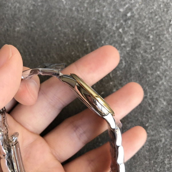 DEVILLE PRESTIGE 27MM QUARTZ GOLD STEEL MOP DIAL