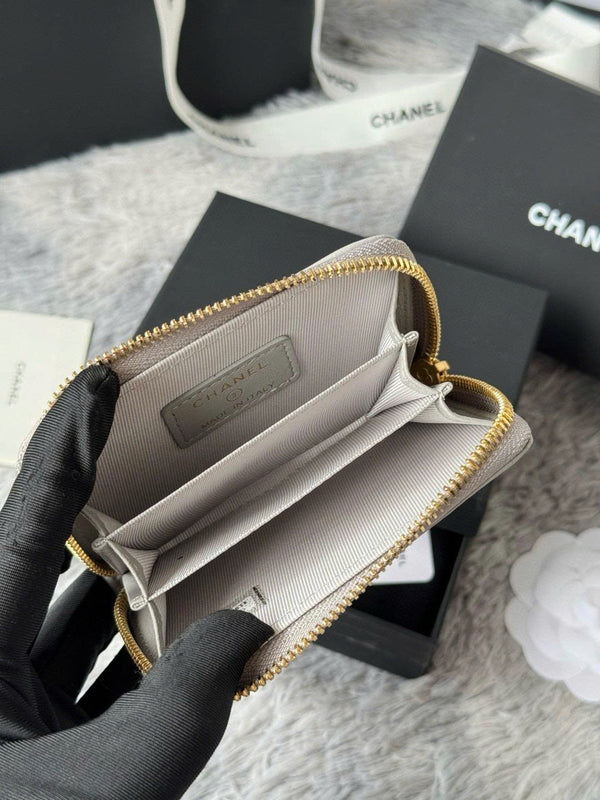 ALV Victorine 19 Zipped Coin Purse Lambskin