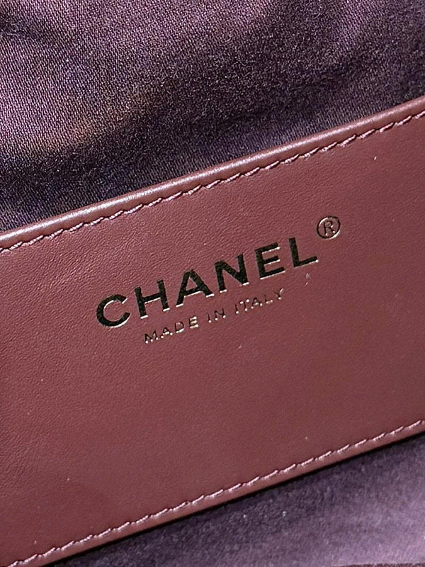 CC 25S Hobo Bag 25cm Burgundy Calfskin