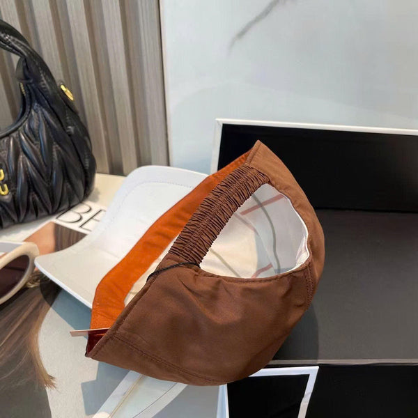 LP Baseball Cap in Brown Cotton