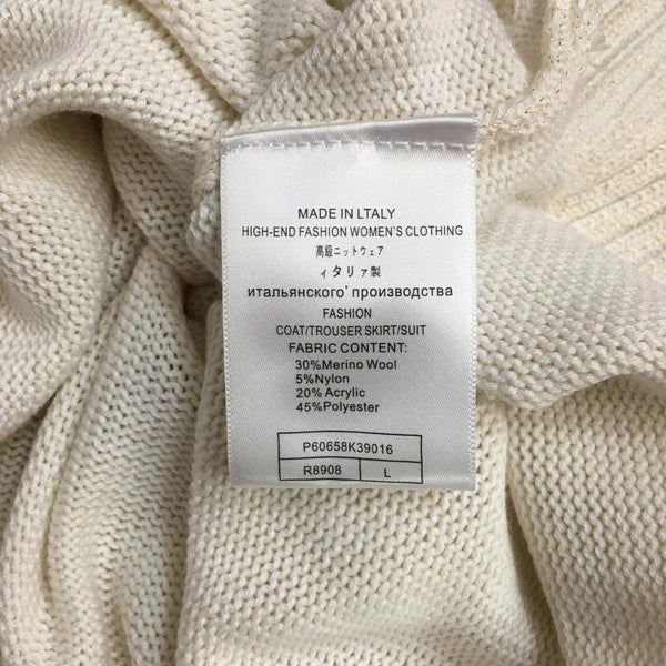 Prad Logo Crew-Neck Sweater in Bright Silk Blend Wool