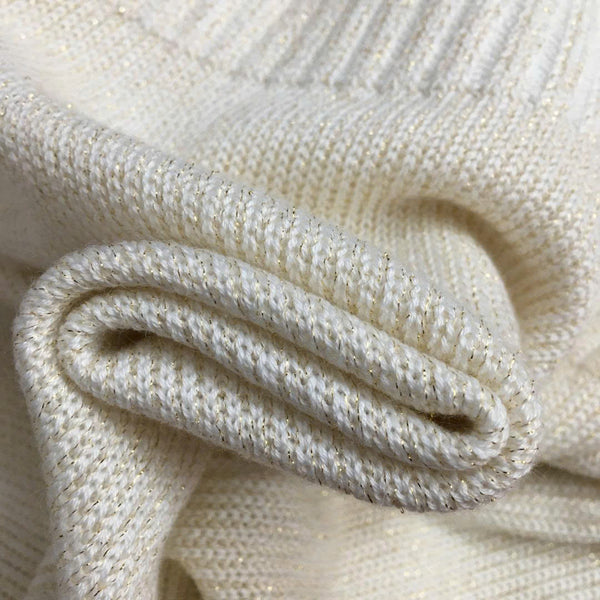 Prad Logo Crew-Neck Sweater in Bright Silk Blend Wool