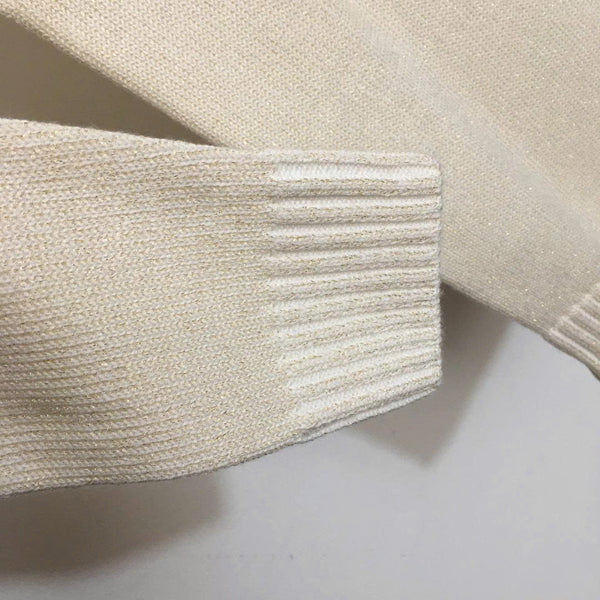 Prad Logo Crew-Neck Sweater in Bright Silk Blend Wool