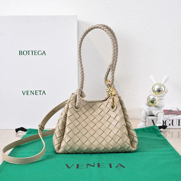 Borsa da paracadute BV 25s 21 cm in pelle di vitello intrecciata GHW