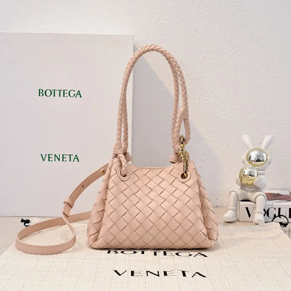 Borsa da paracadute BV 25s 21 cm in pelle di vitello intrecciata GHW