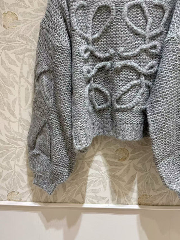 Loewe Anagram open-knit sweater