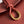 Borsa a tracolla BV Liberta con fibbia, 30 cm, in pelle di vacchetta rosso mattone