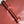 Borsa a tracolla BV Liberta con fibbia, 30 cm, in pelle di vacchetta rosso mattone