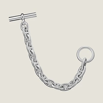 BRACCIALE CON LETTERA H OVALE IN ARGENTO CON NASO DI MAIALE