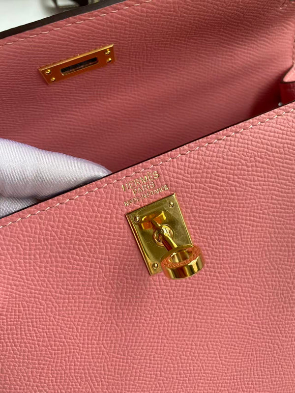 HM Mini Kelly 25cm Light Pink Epsom Leather