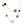 CLOVER ONYX MOP 16 MOTIF GOLD 130CM NECKLACE