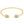 GOLD RUNNING DIAMOND LOGO BANGLE BRACELETS