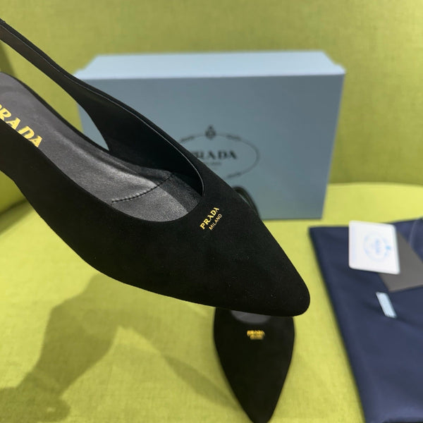 Prad 2026 Pointed Toe Flats Suede 148644