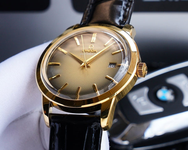 DEVILLE 40MM GOLD CASE CREAM DIAL
