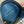 DETACHABLE CARO ROUND COIN PURSE DEEP OCEAN BLUE CANNAGE CALFSKIN