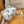 VANITY PM 19CM BIANCO VIOLA MONOGRAMMA TELA PELLE 