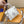 VANITY PM 19CM BIANCO VIOLA MONOGRAMMA TELA PELLE 
