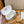 VANITY PM 19CM BIANCO VIOLA MONOGRAMMA TELA PELLE 