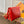 COUSSIN PM 27 PELLE DI AGNELLO GONFIABILE CON MONOGRAMMA ROSSO IN RILIEVO 