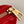 COUSSIN PM 27 PELLE DI AGNELLO GONFIABILE CON MONOGRAMMA ROSSO IN RILIEVO 