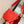 COUSSIN PM 27 PELLE DI AGNELLO GONFIABILE CON MONOGRAMMA ROSSO IN RILIEVO 