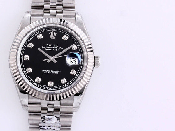 DATEJUST 41MM ACCIAIO INOSSIDABILE NUMERI DIAMANTATI 