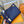SURENE MM 36CM MONOGRAMMA BLU PELLE DI VITELLO GRANULATA