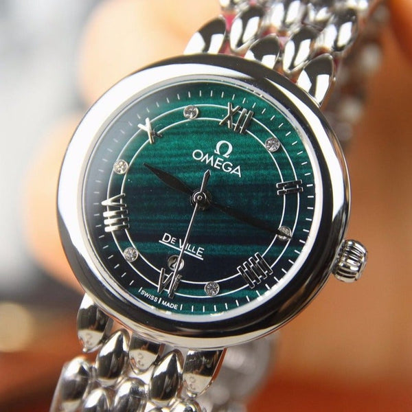 DEVILLE LADYMATIC 29MM ACCIAIO QUADRANTE BLU 