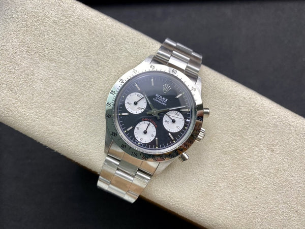 DAYTONA 37MM VINTAGE STEEL CASE BLACK DIAL