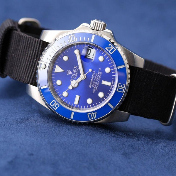 SUBMARINER DATE 40 LUNETTA IN CERAMICA TESSILE 