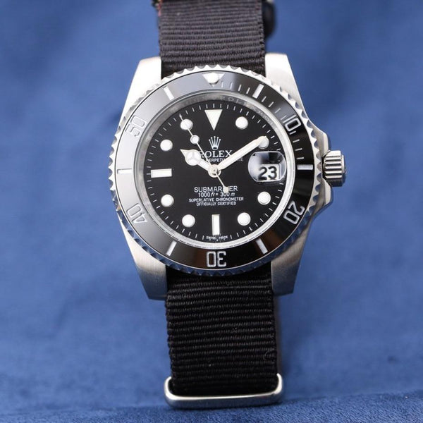 SUBMARINER DATE 40 LUNETTA IN CERAMICA TESSILE 