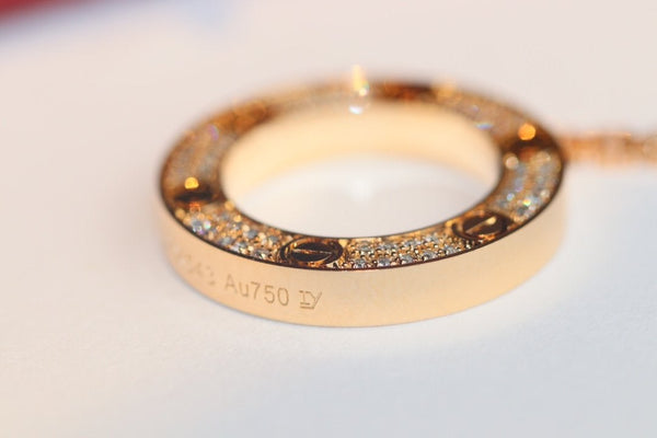 COLLANA LOVE REGOLABILE IN ORO ROSA 